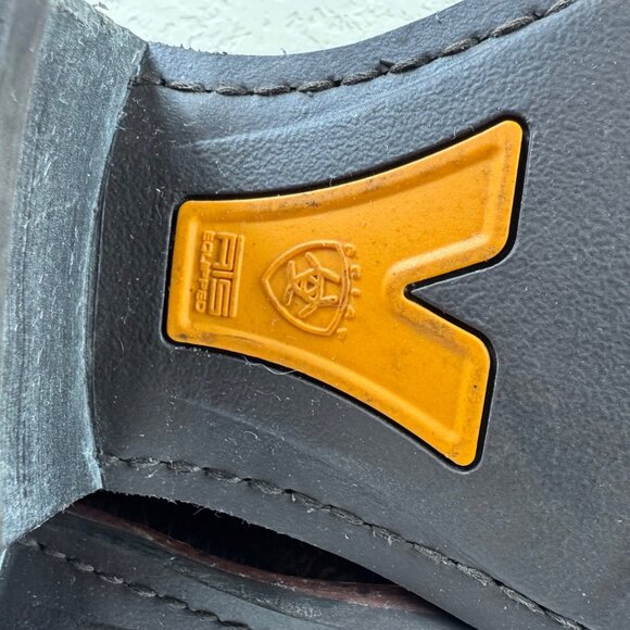 Ariat Mens 11 D Boots Heritage Roughstock Two Tone Western Cowboy Leather Ranch - Picture 9 of 15